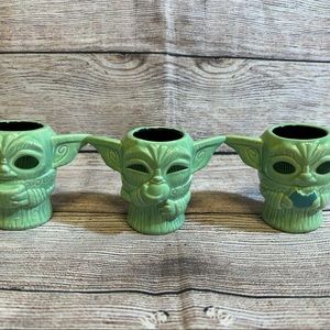 Baby yoda tiki cups